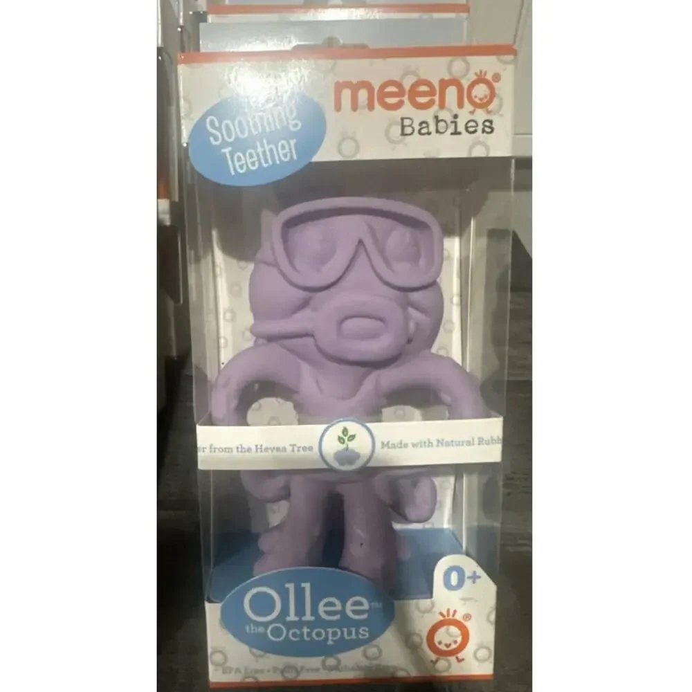 New: Meeno Babies soothing teether ollie the octopus; baby teether;‎ sensory